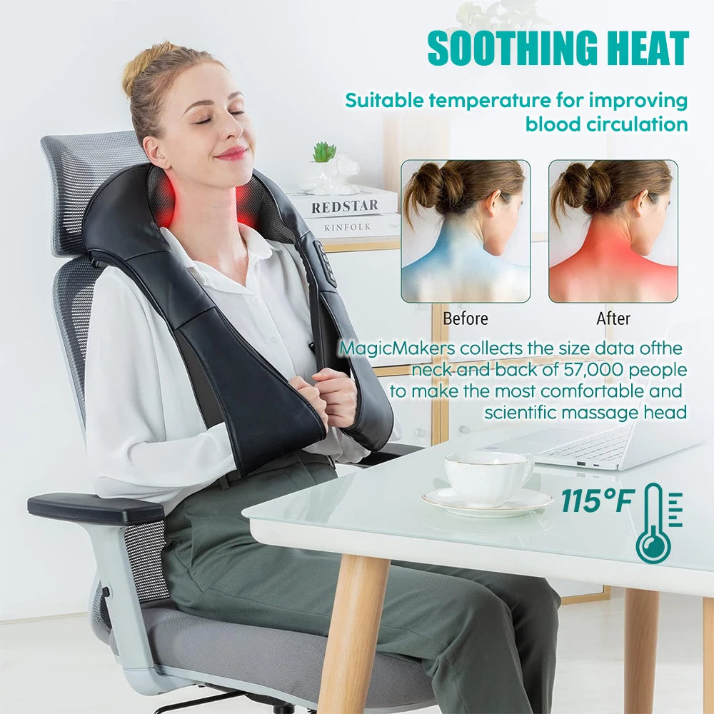 BlissFlex Shiatsu Massager Pillow