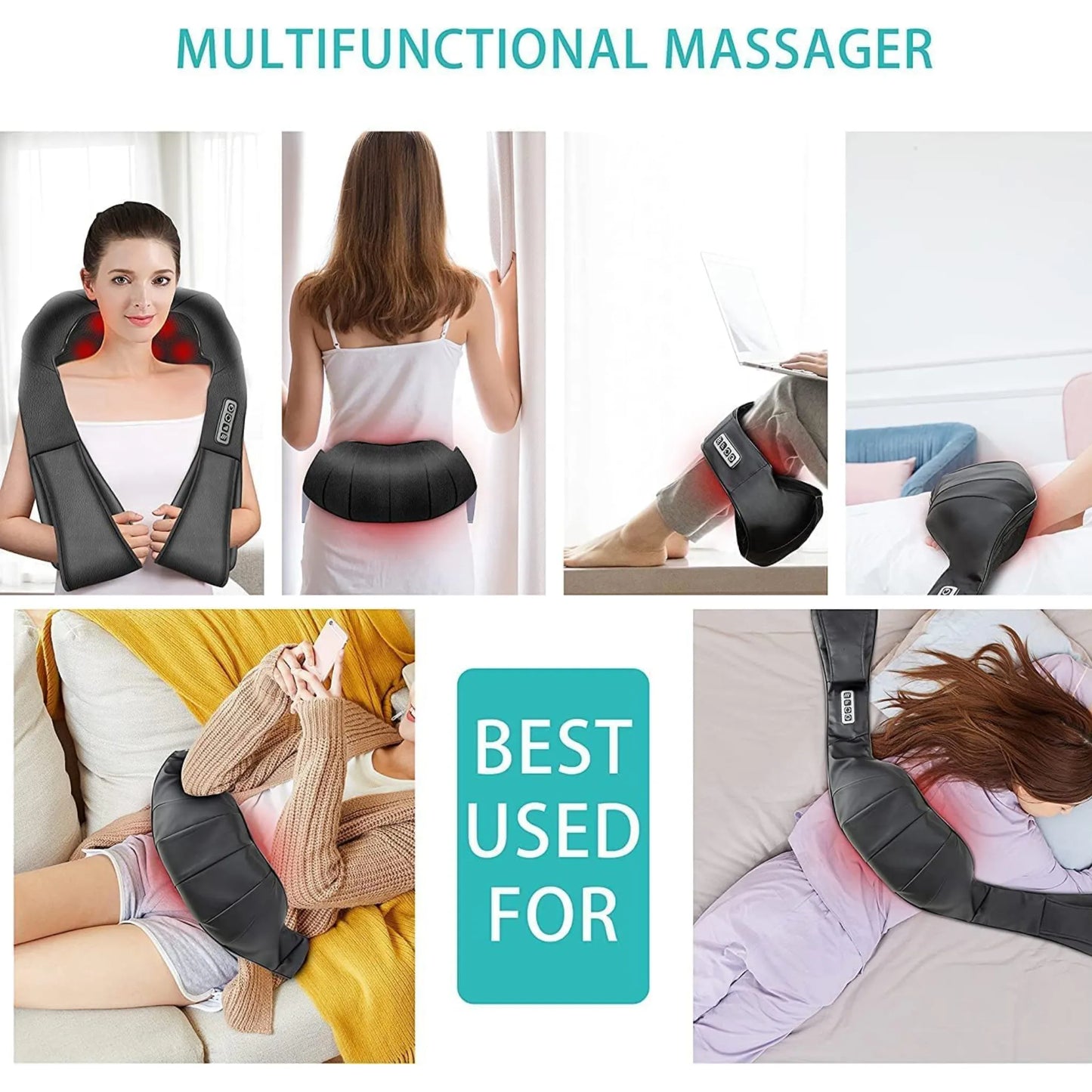 BlissFlex Shiatsu Massager Pillow